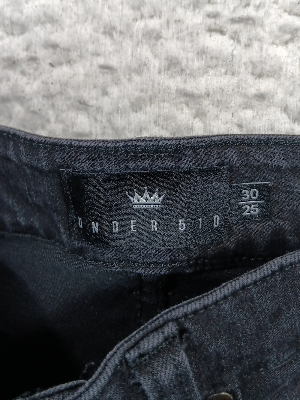 Under 510 Jeans Mens 30x25 Black Denim Slim Fit Stretch Dark Wash